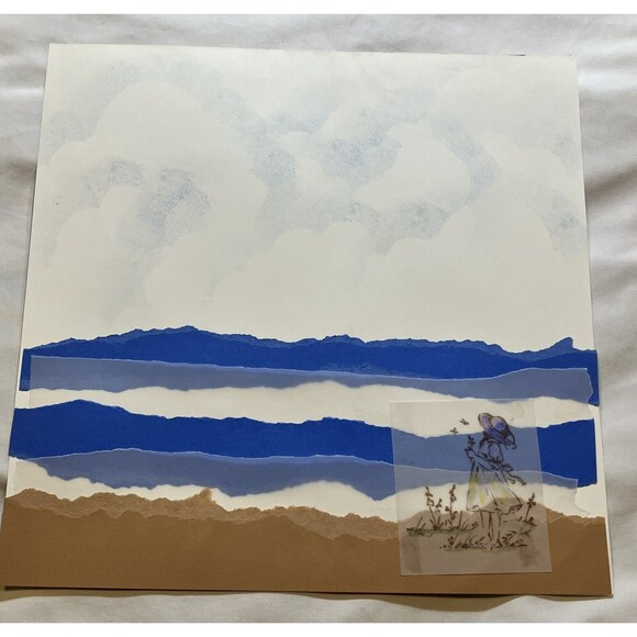 Handmade (2) 12"x12" Premade Scrapbook Pages Layout Beach Summer Sun Vacation - Picture 3 of 3